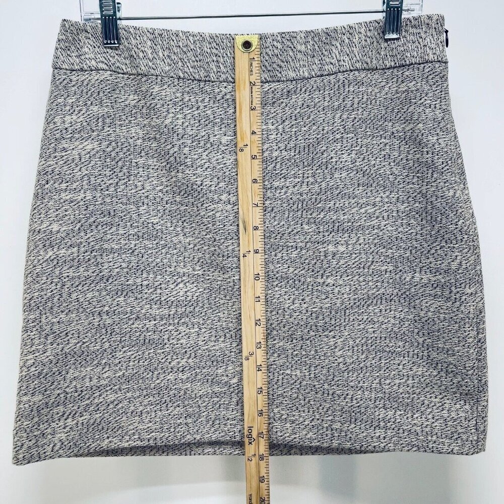 Ann Taylor LOFT Skirt Sz 10P Women’s Straight Mini Lined Maroon Gray White - Picture 3 of 10